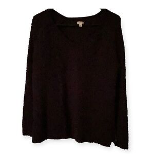 Sonoma Sweater Women’s X-Large‎ Black Long Sleeve Polyester Pull Over